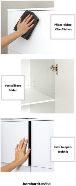 borchardt Möbel Kommode Rova, Breite 93 cm