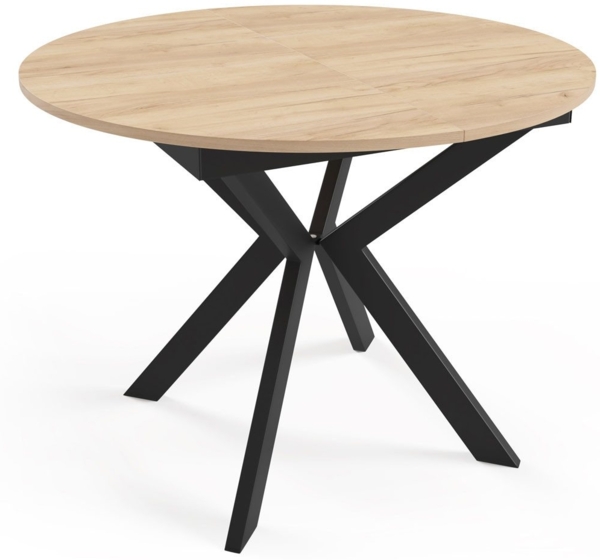 Esstisch Leia Küchentisch mit Tischerweiterung 100x100x76cm Farbe: weiß