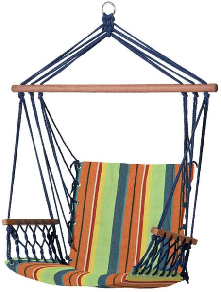 BigBuy Outdoor Hängematte, Mehrfarbig, Standard