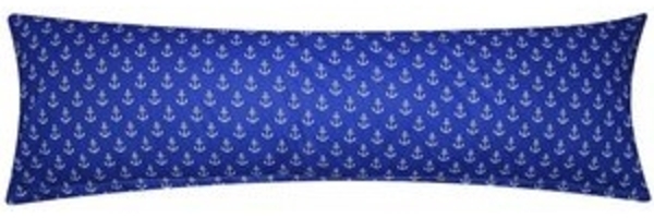 Heubergshop Seitenschläferkissenbezug, (1 Stück), 40x145cm Anker Dunkelblau Weiß 100% Baumwolle Renforcé (389-2-B) Bild 4
