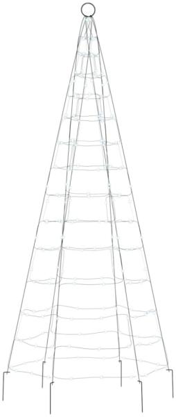 vidaXL LED-Weihnachtsbaum für Fahnenmast 200 LEDs Kaltweiß 180 cm Bild 5