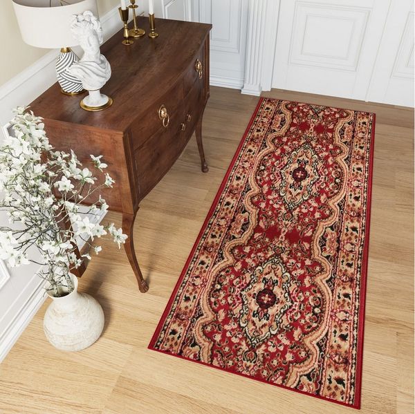Tapiso Läufer ATLAS, rechteckig, Höhe: 8 mm, Meterware Flur Kurzflor Küche Wohnzimmer Schlafzimmer