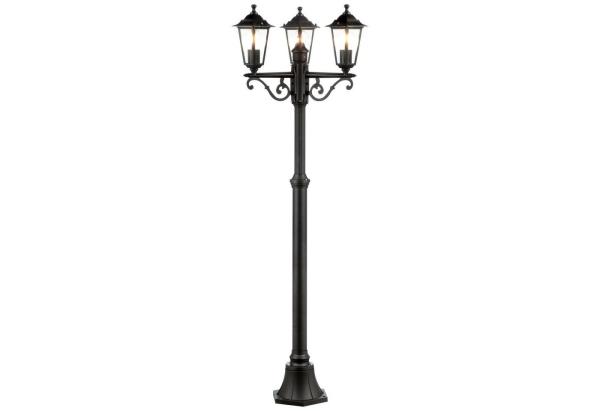 BRILLIANT Carleen Außenstandleuchte 3flg schwarz | 3x A60, E27, 60W, geeignet für Normallampen (nicht enthalten)