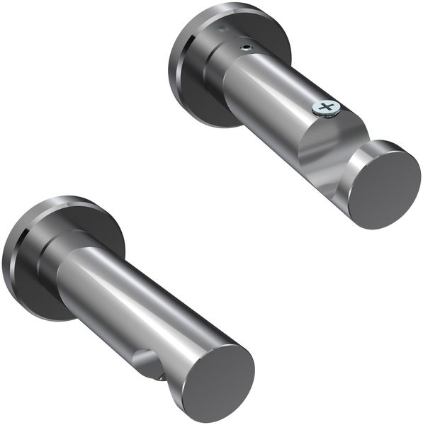 Innenlauf-Gardinenstangen-Set Platon Sitra 100 cm, 1-läufig, 20 mm Ø Chrom Bild 5
