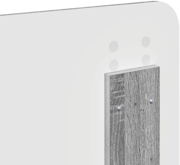 vidaXL Bettrahmen Graues Sonoma 140 x 200 cm Holzwerkstoff 3412183 Bild 12