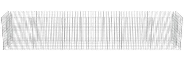 vidaXL Gabionen-Hochbeet Verzinkter Stahl 540×90×100 cm 143554 Bild 5