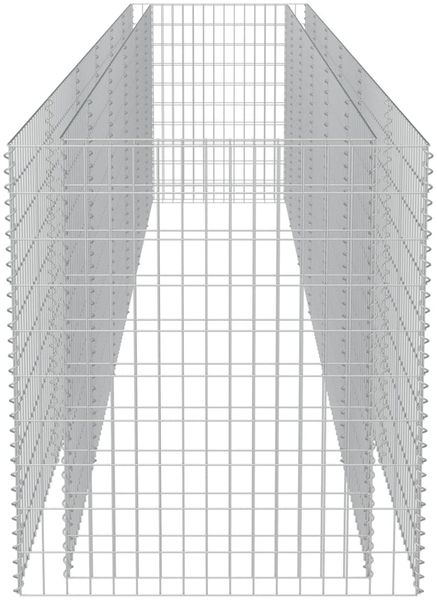 vidaXL Gabionen-Hochbeet Verzinkter Stahl 540×90×100 cm 143554 Bild 6