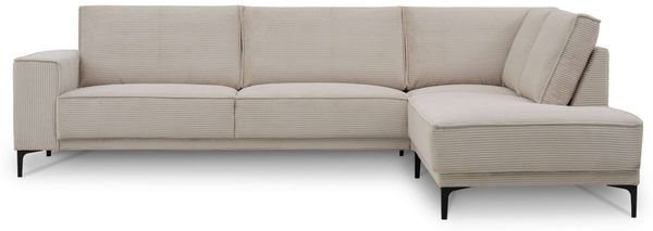 OTTO home Ecksofa OLAND L-Form, B: 289 cm, Skandi-Design, Struktur, Flachgewebe, Luxus-Microfaser, Boucle