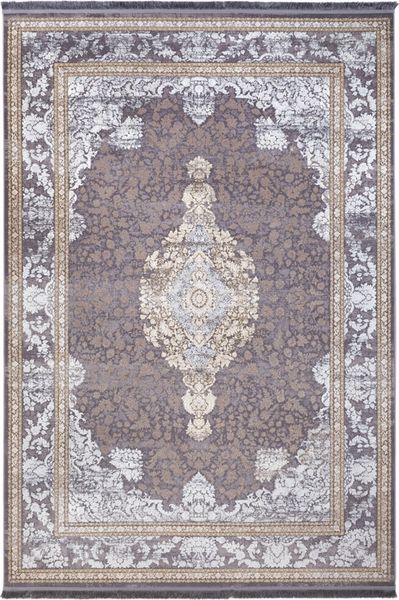 Orientalischer Webteppich - Aysan 225 x 150 cm - dunkelgrau