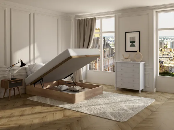 Bettgestell HESTIA von DREAMEA PLAY - Eichefarben - 160x200 cm