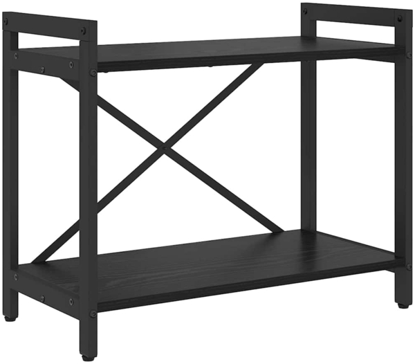 vidaXL Bücherregal Schwarz Eichen-Optik 60 x 30 x 50 cm Holzwerkstoff 868401