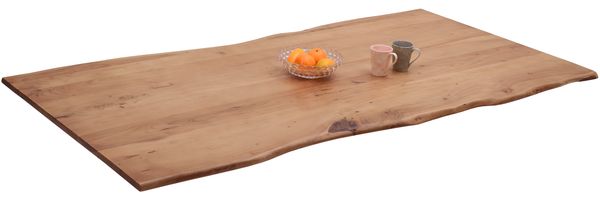 Tischplatte Baumkante Akazie Natur 200 x 100 cm BERN 68299077