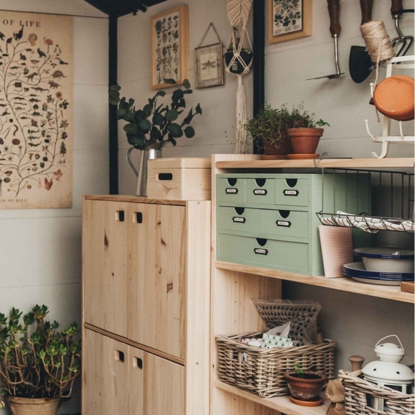 Astigarraga Kit Line Schubladenbox Schubladenblock 40x28x20 cm, Organizer aus Holz mit sechs Schubladen Bild 3