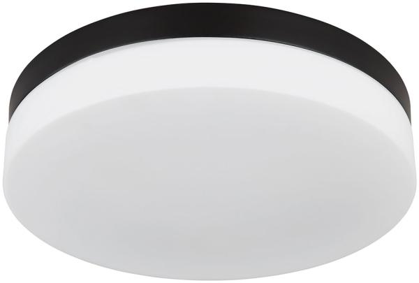 Deckenleuchte, Außenleuchte, Alu, Schwarz, D 30 cm