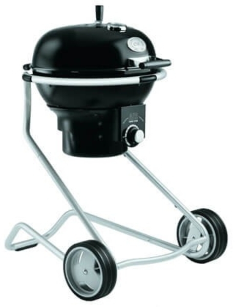 RÖSLE Holzkohle-Kugelgrill No. 1 AIR F50, Hochwertiger Kohlegrill mit Air Control System, Deckelscharnier, Deckelthermometer, klappbarer Edelstahl-Grillrost, extra große Grillfläche und Grillraum