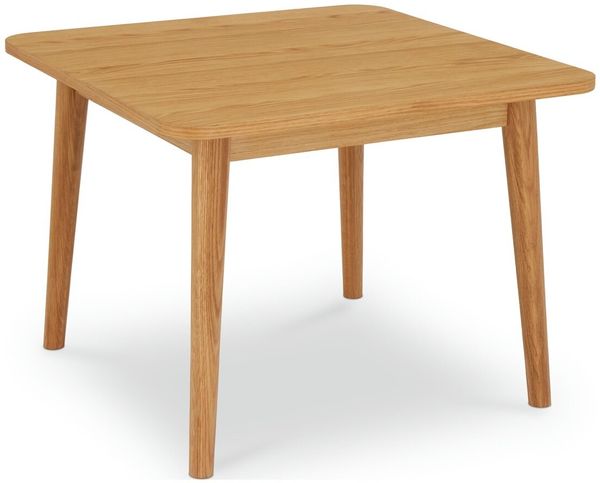 Couchtisch Gorbin 70x70 cm Eiche Natur - Modern mit Massivholzbeinen