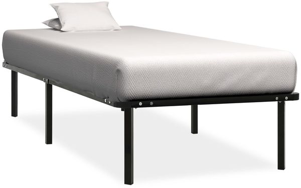 vidaXL Bettgestell Schwarz Metall 90×200 cm [284678]