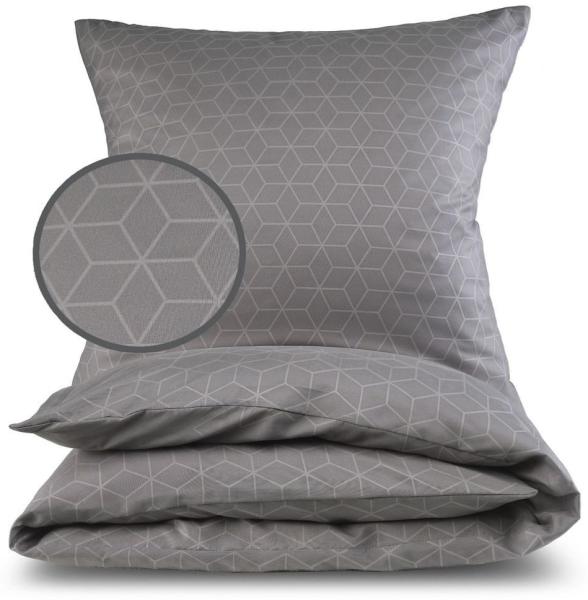 Malika Bettwäsche 2x 135x200 + 2x 80x80 cm atmungsaktiver Bettbezug, Präge Designs, Mikrofaser, 4 teilig, Für Allergiker geeignet, pflegeleicht, angenehm weicher Stoff