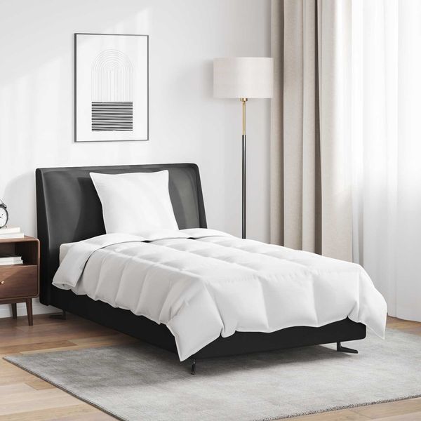 vidaXL Sommerdecke mit Kissen 2 pcs Weiß Daunenfeder 3376217
