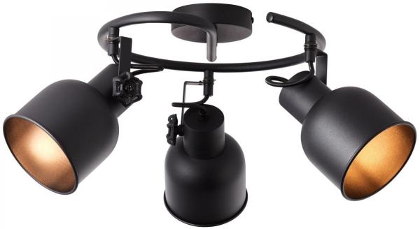 Brilliant Leuchten No. 49633-76 Spotspirale Rolet 3-flammig E14 sand schwarz