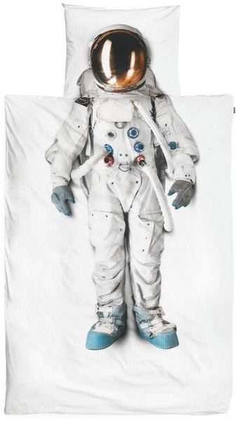 Snurk Kinderbettwäsche Astronaut, Perkal, 2 teilig, Astronaut, Weltall, Weltraum