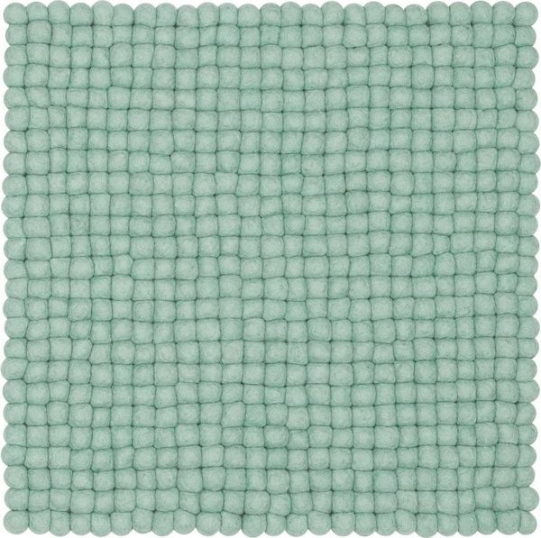 myfelt Stuhlkissen Filzkugel Sitzauflage eckig - 36 x 36 cm, 100% reiner Schurwolle, quadratisch, schmutzabweisend