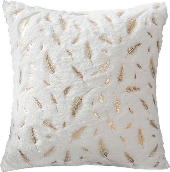 BTTO Kissenbezüge Kissenbezüge 45x45cm,Zierkissenbezug Goldstempelfeder Kissenhüllen, (2 Stück), Samt Zierkissenhülle,Couchkissenbezug,Sofakissenbezug,für Dekor