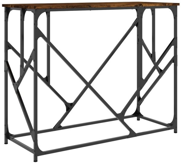 Konsolentisch, Beistelltisch, Konsole Räuchereiche 100x40x80 cm Holzwerkstoff