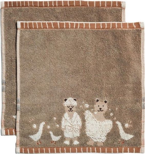 Next Handtuch 2er-Set Waschlappen, Bertie Bear, (2-St)