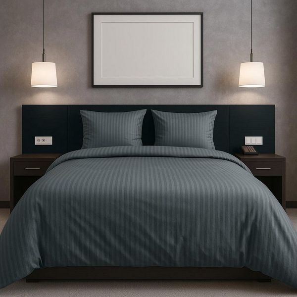 TRAUMSCHLAF Bettwäsche Stripe, Mako Satin, 3 teilig, hochwertige Satin Bettwäsche