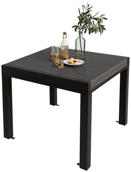 HOMALL Gartentisch Balkontisch, Aluminium Ausziehtisch für 6-10 Personen, bis 120kg (Ausziehbarer Tisch aus Aluminium, erhältlich in den Größen 80/160 cm und 130/260 cm), Wasserfestes, rostfreies und wetterbeständiges Aluminiumtisch