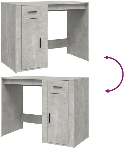 vidaXL Schreibtisch Betongrau 100x49x75 cm Holzwerkstoff 816788 Bild 9