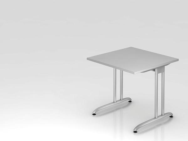 'BS08' Schreibtisch C-Gestell 80x80cm Grau