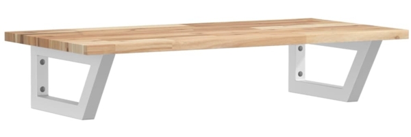 vidaXL Waschbeckenregal Wandmontage Stahl und Akazienholz 3302666