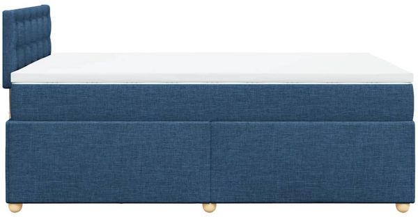 vidaXL Boxspringbett mit Matratze Blau 120x190 cm Stoff 3286639 Bild 5