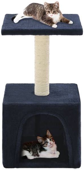vidaXL Katzen-Kratzbaum Sisal 55 cm Dunkelblau 170541