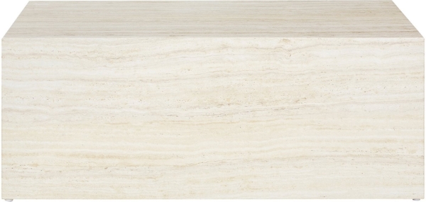 Rechteckiger Couchtisch in Travertinoptik