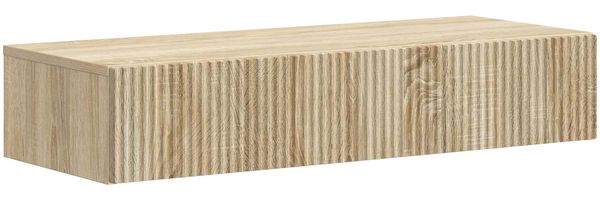 vidaXL Wandmontierter Beistelltisch Sonoma-Eiche 87,5 x 34,5 x 17 cm 898497