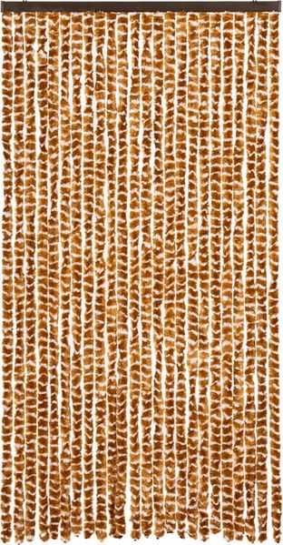 vidaXL Insektenschutz-Vorhang Ocker und Weiß 100x220 cm Chenille 325459 Bild 3