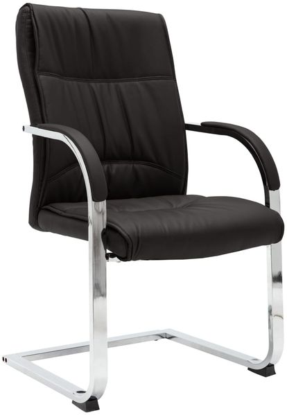 vidaXL Freischwinger Bürostuhl Schwarz Kunstleder [289341]