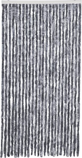 vidaXL Fliegenvorhang Silbern 100x230 cm Chenille 377380 Bild 3