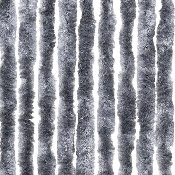 vidaXL Fliegenvorhang Silbern 100x230 cm Chenille 377380 Bild 5