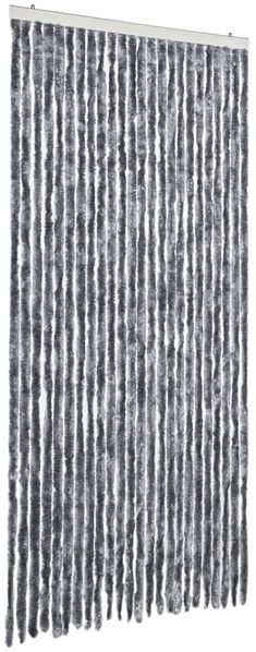 vidaXL Fliegenvorhang Silbern 100x230 cm Chenille 377380 Bild 2