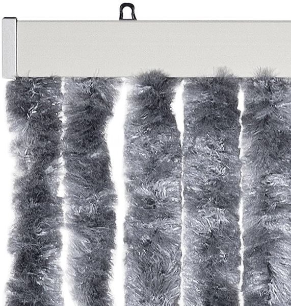 vidaXL Fliegenvorhang Silbern 100x230 cm Chenille 377380 Bild 4