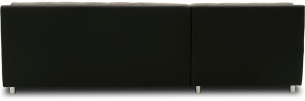 DOMO Collection Treviso, Ecksofa, Webstoff/Kunstleder weißgrau/schwarz, 178 x 240 cm Bild 5
