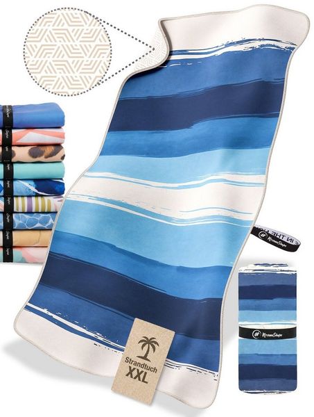 NirvanaShape Strandtuch Strandtuch XXL - Strandhandtuch, Mikrofaser Badetuch, Handtuch