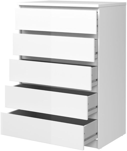 Nada Kommode 5 Schubladen weiss Sideboard Highboard Schrank Flur Diele Bild 4