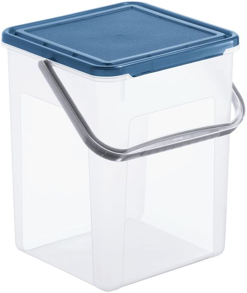 Rotho Waschmittelbehälter Basic Blue 4,5 L / 3 kg Waschpulverbox Waschmittelbox