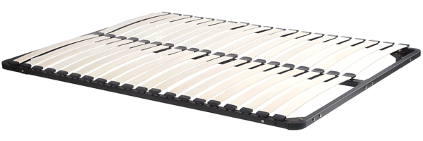 Vente-unique - Bett mit Nachttischen & Lattenrost & LED-Beleuchtung - 160 x 200 cm - Holzfarben & Schwarz - ARIADA Bild 5