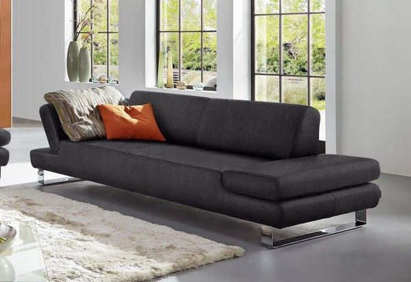 W.SCHILLIG 3-Sitzer taboo Designsofa mit hohem Sitzkomfort, mit Übertiefe, inklusive Armlehnenverstellung